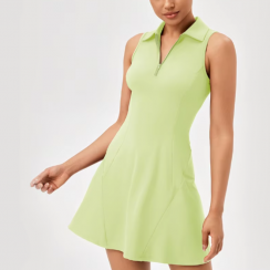 High Stretchy Active Sportswear Pleated Tennis Pickleball Dress