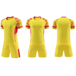 3 Sets Polyester Short Sleeve Youth Soccer Jersey Sets