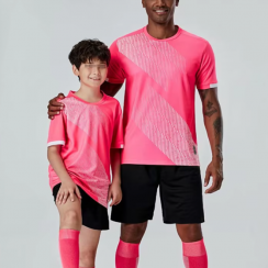 Men and Kid Boys Soccer Jerseys Shorts Family Sets