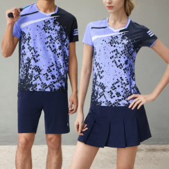 Couple Badminton T Shirts Shorts Jersey Sets