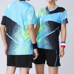 2 Couple Sets for Men Women Tennis T Shirt Shorts